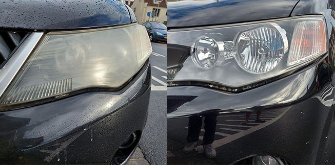 auto polijsten Koplampen polijsten